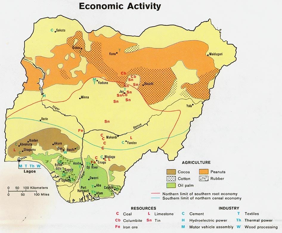 Harta e bujqësisë nigeri