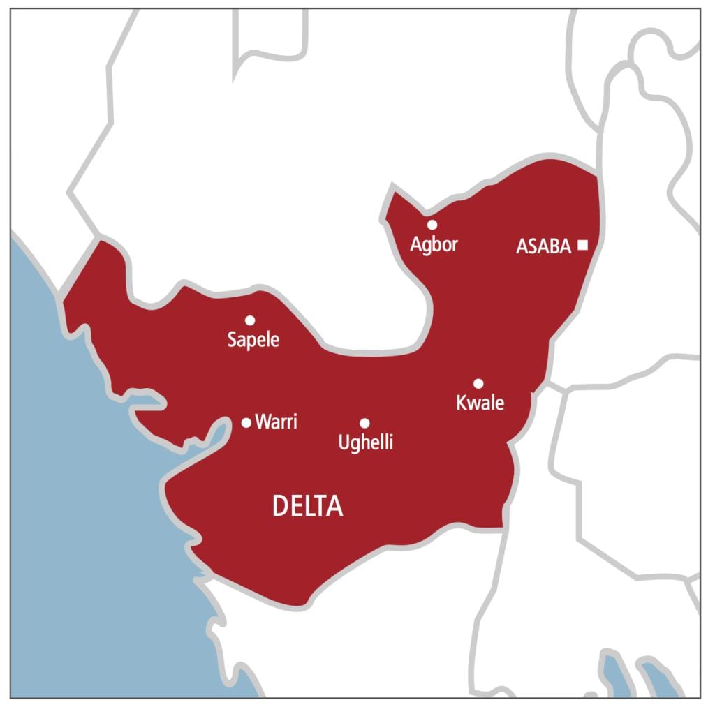 delta nigeri hartë