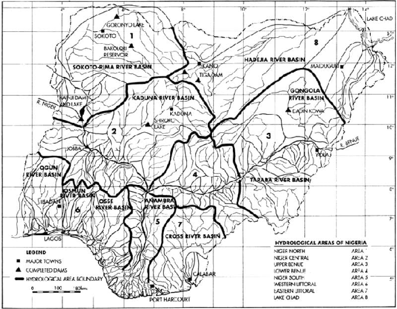 Harta e hidrologjike nigeri