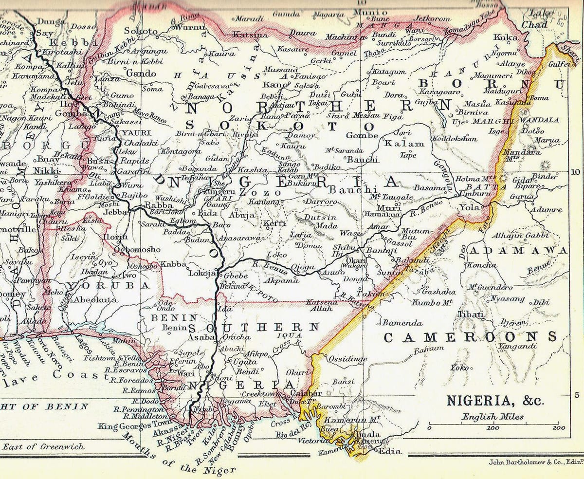 Harta e vjetër nigeri
