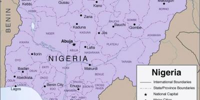 Harta e detajuar nigeri