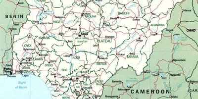 Lagos nigeri hartën e afrikës