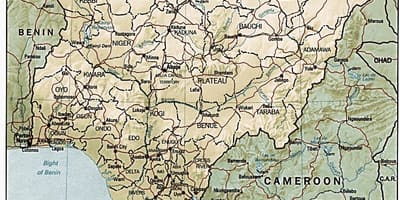 E hartave gjeografike të nigeri