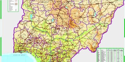 Harta e nigeri rrugës në distancë