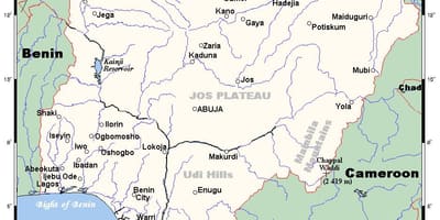 Lumenjtë në nigeri hartë