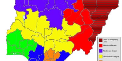 Nigerian hartë që tregon shteteve