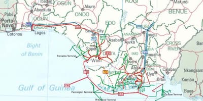 Hartën e tubacionit nigeri 