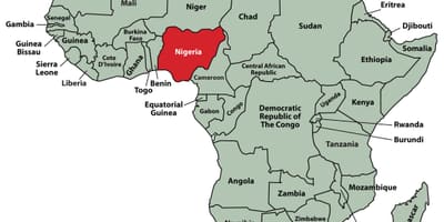Harta e nigeri vend në afrikë